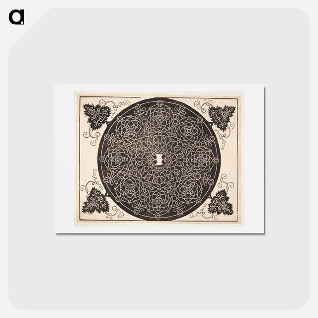 アートポストカード-Knob with rounded shield - アルブレヒト デューラー Postcard.