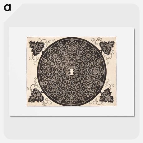 アートポスター-Knob with rounded shield - アルブレヒト デューラー Poster.