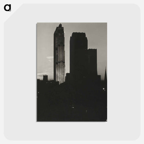 アートポストカード-New York from the Shelton - アルフレッド スティーグリッツ Postcard.
