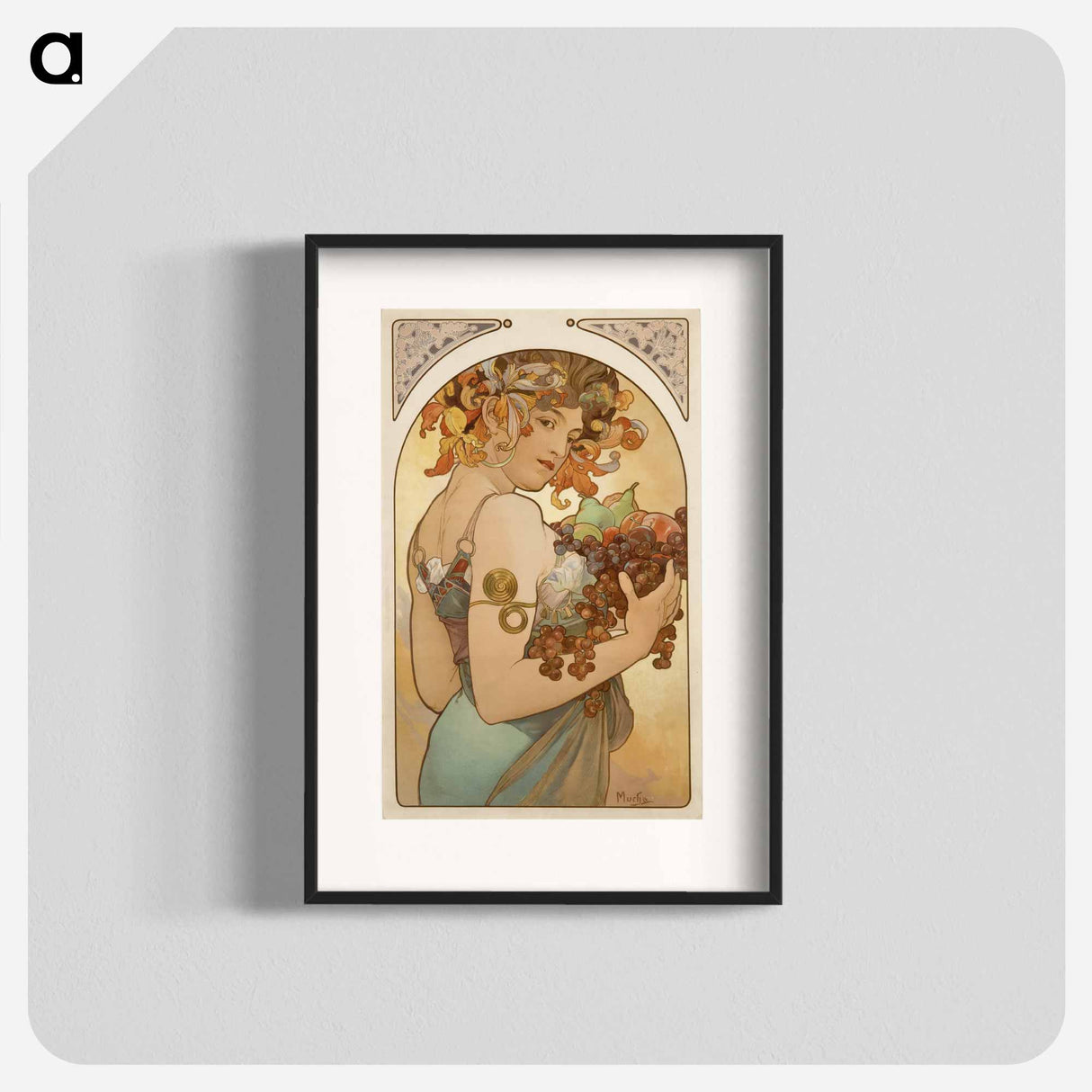 Fruit - Alphonse Mucha Poster.