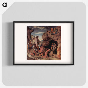 アートポスター-Adoration of the Magi, central panel from the Altarpiece - アンドレア マンテーニャ Poster.