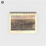 The City of Washington birds-eye view from the Potomac-looking north - アンティーク地図 Memo.