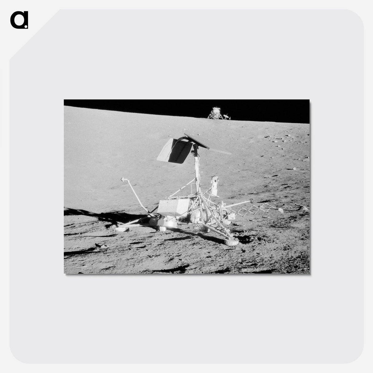 NASA Spacecrafts on the Moon - アポロ月面着陸 Postcard.