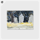 アートポストカード-Old Tombstones - アーサー ダヴ Postcard.