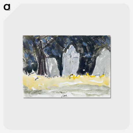アートポストカード-Old Tombstones - アーサー ダヴ Postcard.
