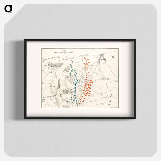 アートポスター-The First and Second Battles of Newbury and the Siege of Donnington Castle during the Civil War, A.D. 1643–1646
 - 大英図書館 Poster.