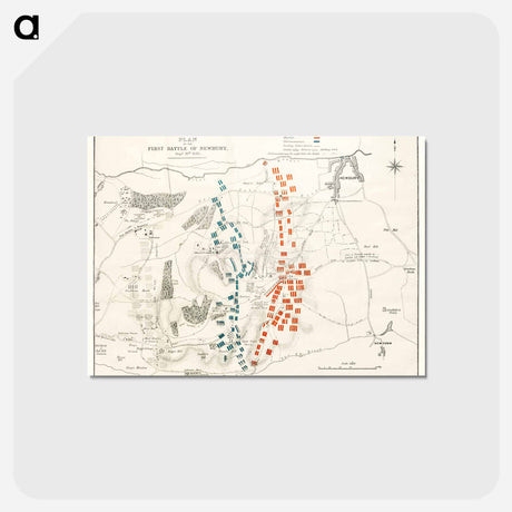 アートポストカード-The First and Second Battles of Newbury and the Siege of Donnington Castle during the Civil War, A.D. 1643–1646
 - 大英図書館 Postcard.