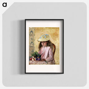 アートポスター-Portrait of the Artist’s Daughter - カミーユ ピサロ Poster.