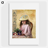 Portrait of the Artist's Daughter - Camille Pissarro Poster.