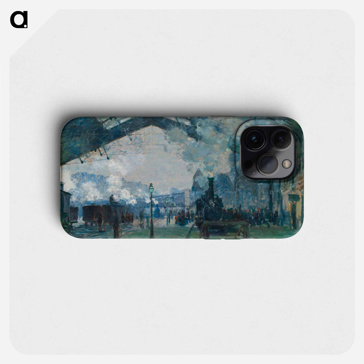 Arrival of the Normandy Train, Gare Saint-Lazare - Claude Monet Phone Case.