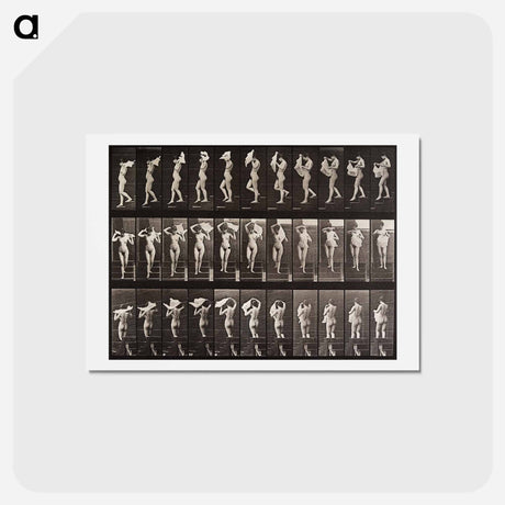 アートポストカード-Woman Locomotion Plate 133
 - エドワード マイブリッジ Postcard.