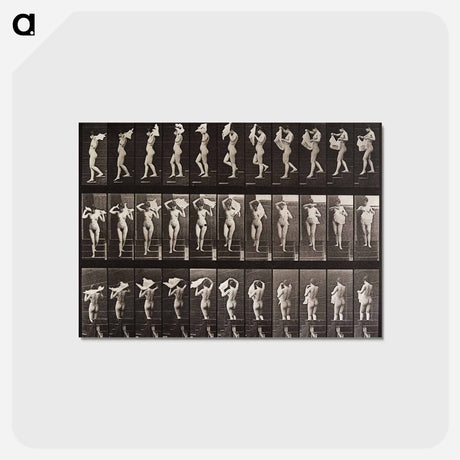 アートポストカード-Woman Locomotion Plate 133
 - エドワード マイブリッジ Postcard.