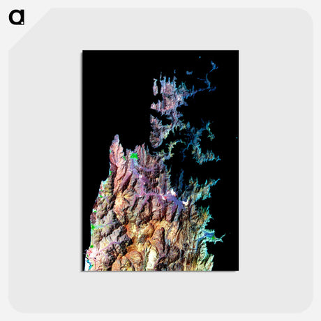 アートポストカード-The Musandam Peninsula
 - 上空からの地球 Postcard.