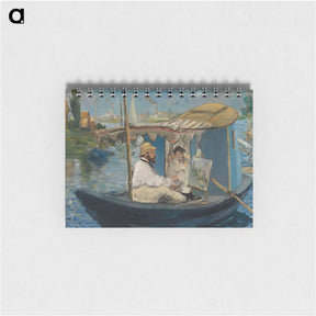 アートメモ帳-Claude Monet Painting in his Studio - エドゥアール マネ Memo.