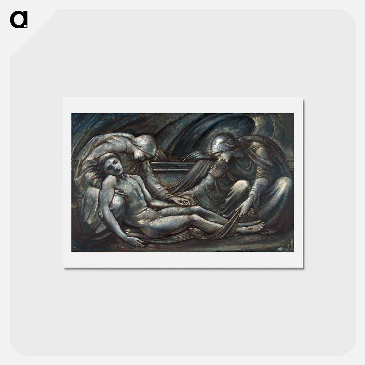 アートポストカード-The Entombment - エドワード バーン ジョーンズ Postcard.