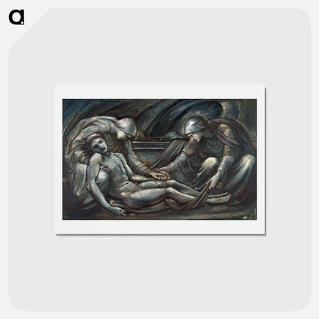 アートポストカード-The Entombment - エドワード バーン ジョーンズ Postcard.