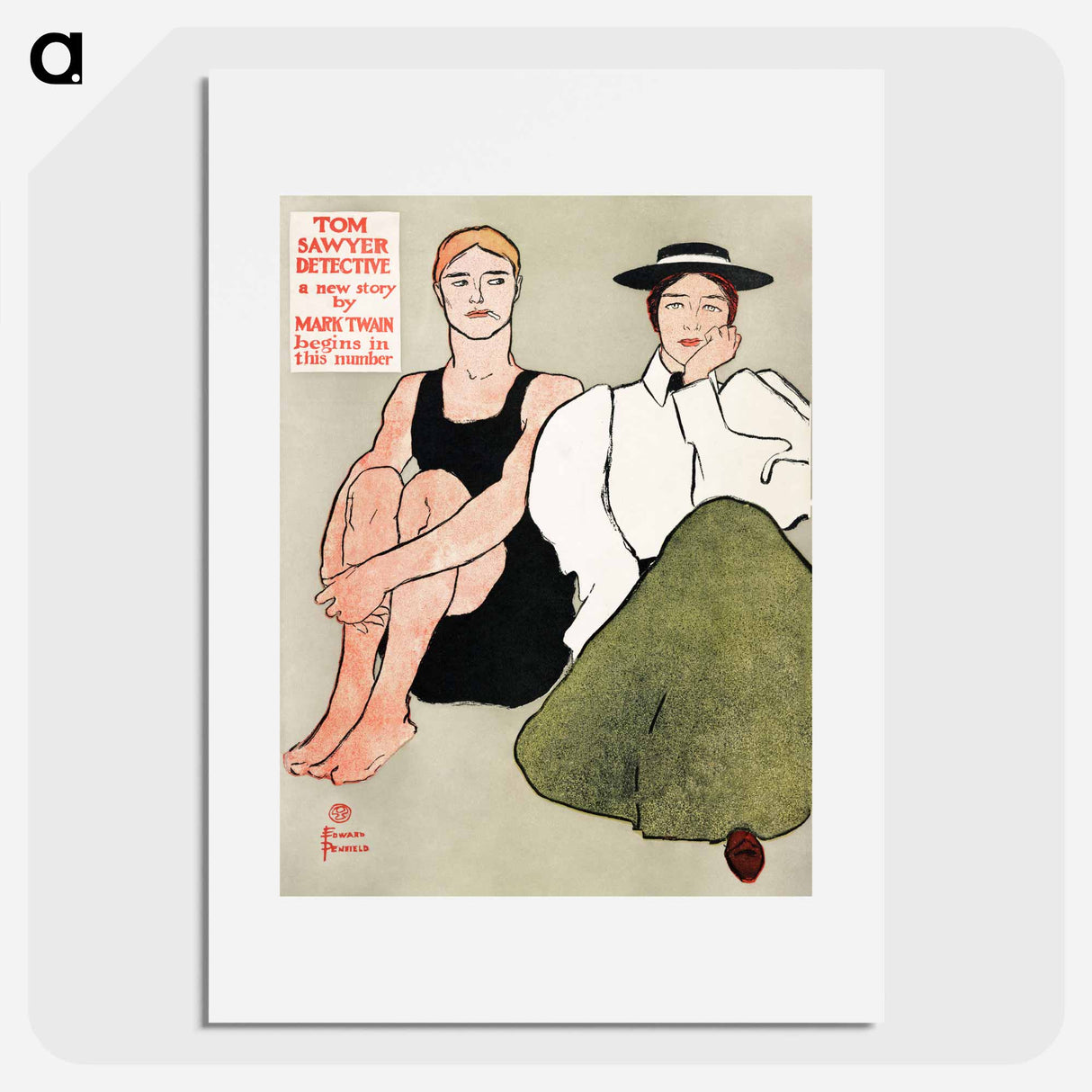 Two seated women - Edward Penfield Poster.