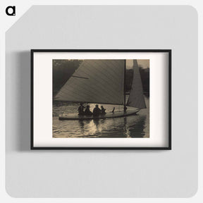 アートポスター-Regents Park shallow draught yacht - エリック リー ジョンソン Poster.