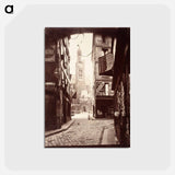アートポストカード-Rue De La Montagne Au Geneve
 - ウジェーヌ アジェ Postcard.