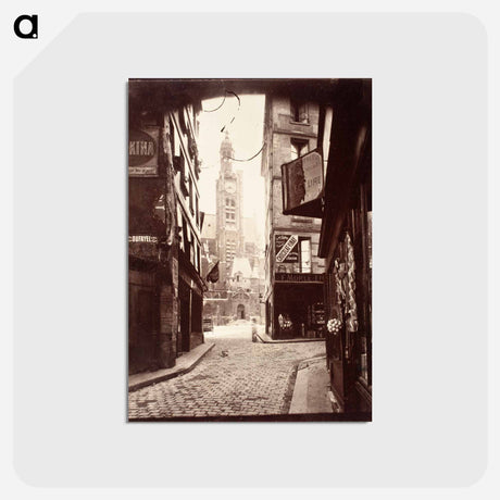 アートポストカード-Rue De La Montagne Au Geneve
 - ウジェーヌ アジェ Postcard.