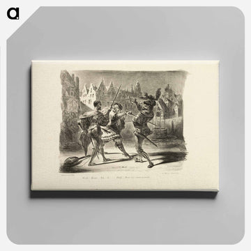 イエロー - ウジェーヌ ドラクロワ Canvas.