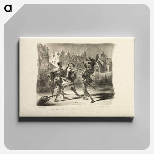 イエロー - ウジェーヌ ドラクロワ Canvas.