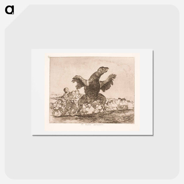 アートポストカード-The Vulture - フランシスコ デ ゴヤ Postcard.