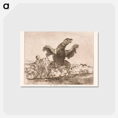 アートポストカード-The Vulture - フランシスコ デ ゴヤ Postcard.