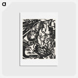 アートポストカード-Animal Legend - フランツ マルク Postcard.