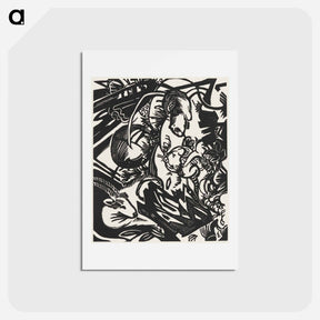 アートポストカード-Animal Legend - フランツ マルク Postcard.