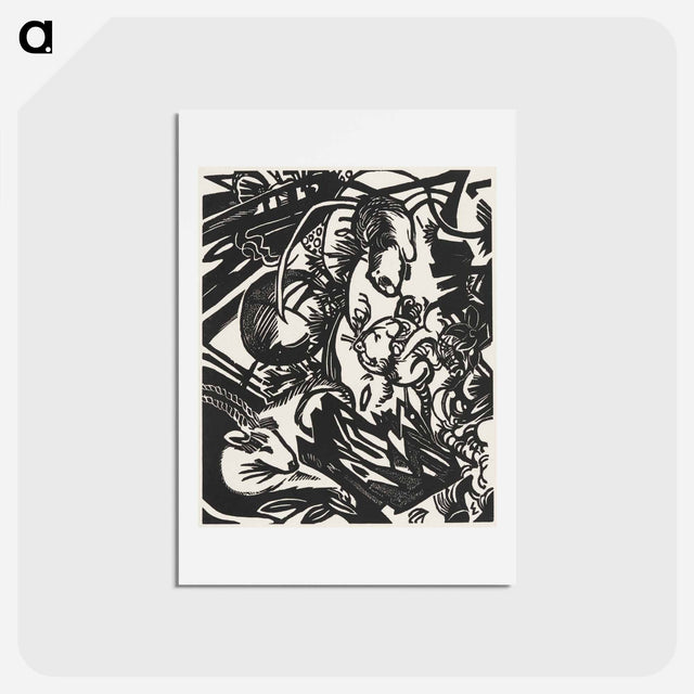 アートポストカード-Animal Legend - フランツ マルク Postcard.