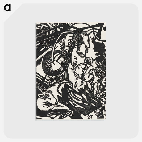 アートポストカード-Animal Legend - フランツ マルク Postcard.