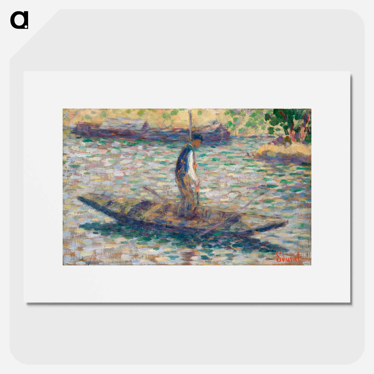 A Fisherman - Georges Seurat Poster.