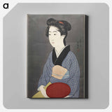 アートパネル-Waitress with a Red Tray
 - 橋口 五葉 Canvas.