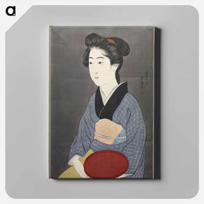 アートパネル-Waitress with a Red Tray
 - 橋口 五葉 Canvas.