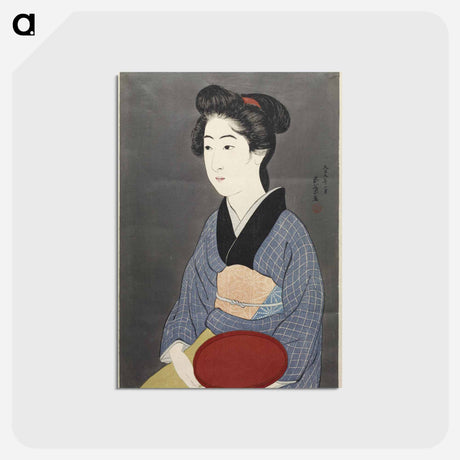 アートポストカード-Waitress with a Red Tray
 - 橋口 五葉 Postcard.