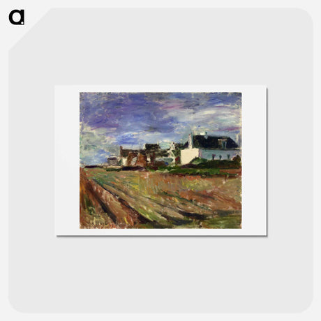 アートポストカード-Farms in Brittany, Belle Ile - アンリ マティス Postcard.