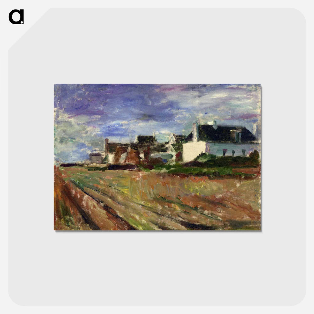 アートポストカード-Farms in Brittany, Belle Ile - アンリ マティス Postcard.