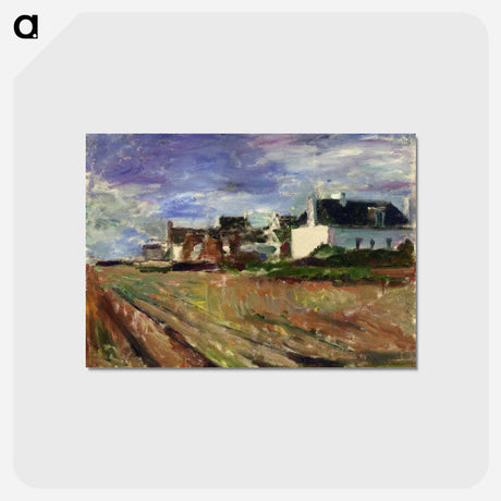 アートポストカード-Farms in Brittany, Belle Ile - アンリ マティス Postcard.