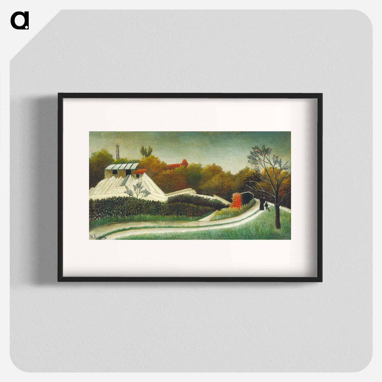 Sawmill, Outskirts of Paris - Henri Rousseau Poster.