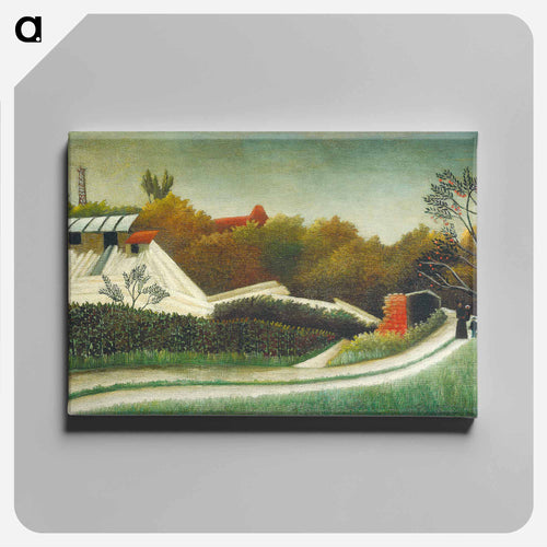 Sawmill, Outskirts of Paris - Henri Rousseau Canvas.