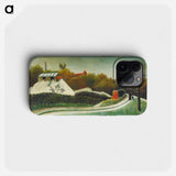 Sawmill, Outskirts of Paris - アンリ ルソー Phone Case.