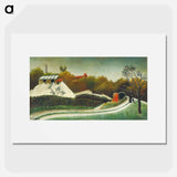 Sawmill, Outskirts of Paris - Henri Rousseau Poster.