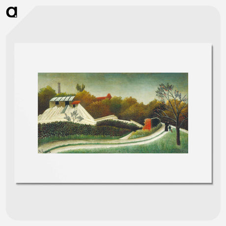 アートポスター-Sawmill, Outskirts of Paris - アンリ ルソー Poster.