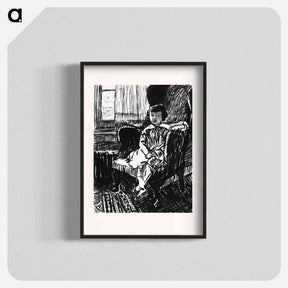 アートポスター-Girl Seated in Chair - ヘンリー ライマン サイエン Poster.