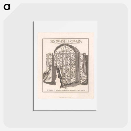 アートポストカード-A Table of Heiroglyphics
 - ジェームス ヒース Postcard.