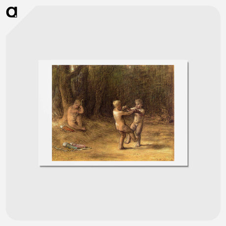 アートポストカード-Amour's dance - ジャン フランソワ ミレー Postcard.