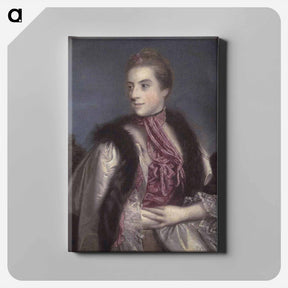 アートパネル-Elizabeth Drax, Countess of Berkeley - ジョシュア レノルズ Canvas.