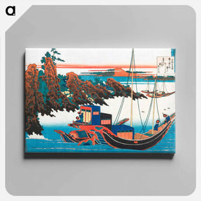 アートパネル-Hokusai's Poem - 葛飾 北斎 Canvas.
