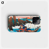 Hokusai's Poem - 葛飾 北斎 Phone Case.